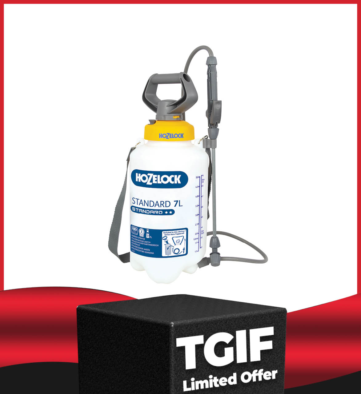 Hozelock 5L-10L Standard Pressure Sprayer